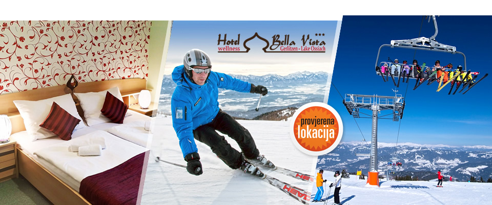 Skijanje u Austriji / Gerlitzen u blizini Klagenfurta uz smještaj na bazi Polupansiona za 2 osobe u Hotelu Bella Vista*** ! 4 opcije,uključuju wellness,masaže i popust na ski karte, uz do 57% popusta!
