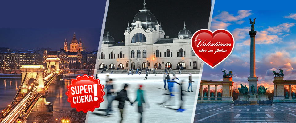 Valentinovo u Budimpešti! Prijevoz autobusom, hotel s bazenom te posjet romantičnom baroknom gradu Szentendre, za samo 397 kn!  