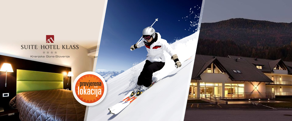 LAST MINUTE! Skijanje na prekrasnim Alpama , u Hotelu Klass**** u Kranjskoj Gori! Izaberite između 4 ili 7 noćenja s doručkom te 1 ili 2 ulaza u saunu, sve za 4 osobe i već od 3049 kn!