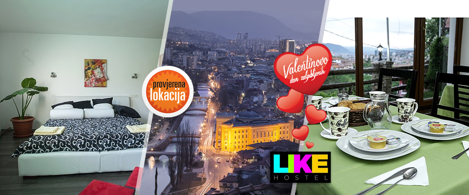 Provedite Valentinovo ili savršen odmor u hostelu Like, u Sarajevu, uz 3 dana / 2 noćenja s doručkom i bocom vina ili pićem dobrodošlice, sve za 2 osobe , već od 300 kn!