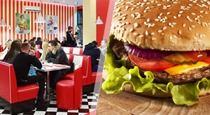 Prvi američki “burgeraj” u Zagrebu!!! Big Boys Burger Bar poziva Vas na bacon ili običan burger, veliki pommess + 3 umaka – bb umak/kečap/majoneza za dvoje i samo 55 kn!!! Kupon do 28.11.’17.!