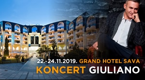 Vikend odmor i zabava u čarobnoj Rogaškoj Slatini! 3 dana/2 noćenja za 2 osobe na bazi Polupansiona u Grand Hotelu Sava Superior 4* uz wellness i koncert GIULIANA 23.11.19.!