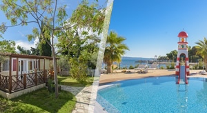 Camping Stobreč Split 4* harmonija je zabave i kulture! Ljetna uživancija uz 3, 5 ili 7 noćenja u mobilnim kućicama za do 5 osoba + korištenje bazenskog kompleksa, ulaznica za Aquapark, parking!