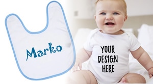 [NOVO] Izradite personalizirani poklon vrhunske kvalitete za BEBE! Minnie`s Gift Shop usrećit će preslatke bebe uz slinček/ babrin ili body-em za bebe, sve s tiskom po želji i to od samo 37 kn!