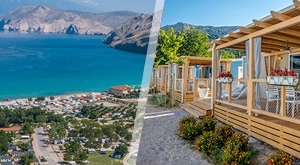 Odmor kraj Vele plaže u očaravajućoj Baškoj na 3 dana/2 noćenja u premium mobilnoj kućici u Baška Beach Camping Resortu 4* za 4 odrasle osobe i 2 djece do 16 g. uz bazen i fitness…samo 1058 kn!