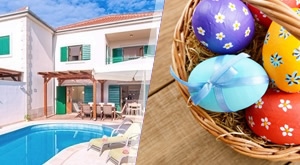 Uskršnji odmor na Hvaru s obitelji ili prijateljima! Uživajte u ljepotama najsunčanijeg otoka na Jadranu uz 4 dana/3 noćenja u šarmantnoj VILLI MARE 4* s privatnim vrtom i bazenom, a sve za 8 osoba!