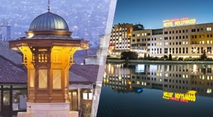 Početak ljeta u Sarajevu na 3 dana/2 noćenja s doručkom za 2 osobe u hotelu Hollywood 4* + ulaznica za Termalnu rivijeru Ilidža + bazen, sauna, teretana za samo 697 kn! Djeca do 6 g. GRATIS!