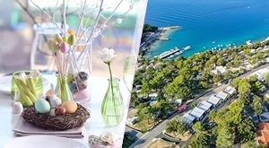 Fantastičan USKRŠNJI odmor s pogledom na more! 4 dana/ 3 noćenja + na poklon Uskrsna košara uživancija u bazenu u Campingu Selce pored Selca, sve za do 5 OSOBA i za samo 1799 kn!