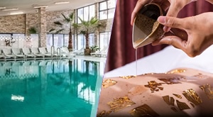 ZLATNO VALENTINOVO u wellnessu Hotela Matija Gubec u Stubičkim Toplicama – cjelodnevno kupanje u bazenima, 5 sauna i hot excellence masaža uljem sa česticama zlata – sve za 2 osobe i samo 109€!