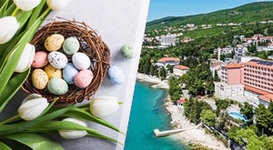 Romantični Uskršnji odmor za dvoje u Crikvenici – 3 dana/2 noćenja s polupansionom i korištenje unutarnjeg bazena u Hotelu Mediteran 3* tik do mora i plaže, sve za 2 osobe…