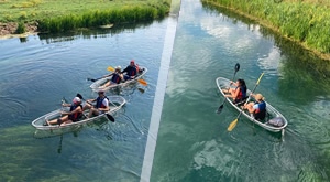 Iskusite jedinstveni doživljaj veslanja u prozirnom kajaku na rijeci Gacki sa Quad Kayak Otočac – vožnja za 2 odrasle osobe ili 1 odraslu osobu i 1 dijete do 12 g. u trajanju 2-3 sata!