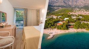 Idilično ljetovanje u špici sezone na Makarskoj rivijeri – 8 dana i 7 noćenja na bazi polupansiona za 2 osobe u Rivijera Sunny Resortu by Valamar u Makarskoj!