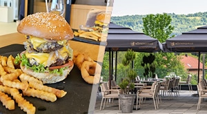 NOVO – uživajte u plitvičkim krajevima i vrhunskom meniju za dvoje u restoranu Hotela Palcich 4* – burgeri s krumpirićima i pohanim kolutovima luka, 2 rakije dobrodošlice i 2 kolača, sve za samo 30€!