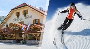 Ski i wellness na KRVAVCU – 3 dana / 2 noćenja s doručkom u Domačiji Vodnik + 2 sata VIP romantični najam wellnessa, sve za 2 osobe!