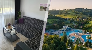 Priuštite si zasluženi predah uz 1, 2, 3 ili 5 noćenja Apartmanu 4* nadomak bazena sa cjelodnevnim kupanjem u Termama Sv. Martin za 2 osobe + GRATIS 1 dijete do 5,99 godina!