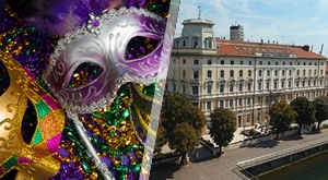 ODMOR POD MASKAMA, uz smještaj na 3 dana i 2  noćenja s polupansionom za 2 osobe u elegantnom Hotelu Continental u srcu grada Rijeke! Zabavite se sa svojim najmilijima!