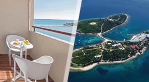 Bezbrižan odmor u očaravajućem Island Hotel Istra 4* u Rovinju! Uživajte u 3 dana i 2 noći za 2 osobe na otoku Sveti Andrija, uz polupansion, wellness, bazene, igraonicu, fitness i prijevoz brodom.