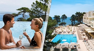 Uživajte u ljetnom odmoru na prekrasnom rapskom poluotoku Suha Punta – 3 dana i 2 noćenja s polupansionom za 2 osobe i 1 dijete do 12 g. u Valamar Carolina Hotel   Villas 4*!