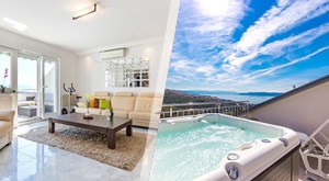 Ljetni bijeg s društvom u Crikvenicu – 4 dana/3 noćenja u modernom apartmanu Aquamarin za 6 osoba uz jacuzzi, besplatan privatni parking, Wi-Fi, posteljina i boravišna pristojba uključeni.