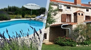 Istra za veliku ekipu! 3, 5 ili 7 noćenja za 8 osoba u kući Božac s bazenom, doručkom i grillom!