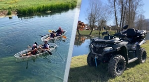 Kajakarenje u prozirnom kajaku te quad i buggy safari Gackom dolinom u trajanju od 4 sata!