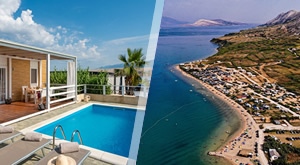 Pobjegnite u zelenu oazu Kolana: Mobilne kućice s bazenom za savršen obiteljski odmor na Pagu!