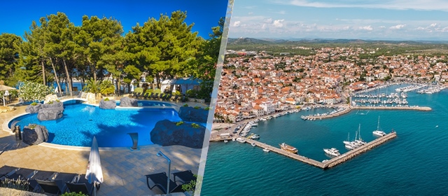 PROLJEĆE u Vodicama za cijelu obitelj! MATILDE BEACH RESORT: 2 noćenja s DORUČKOM za 4 ODRASLE OSOBE i 2 djece GRATIS. Uključeni BAZEN, parking i piće dobrodošlice!