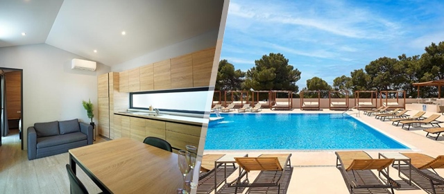[14.-27.09.] RUAJN u VODICAMA! Imperial Luxury Homes 4* - izaberite 2, 3, 5 ili 7 noćenja u mobilnim kućicama s DORUČKOM u hotelu za 4 odraslih i 2 djece! Bazeni, fitness i sportski tereni!